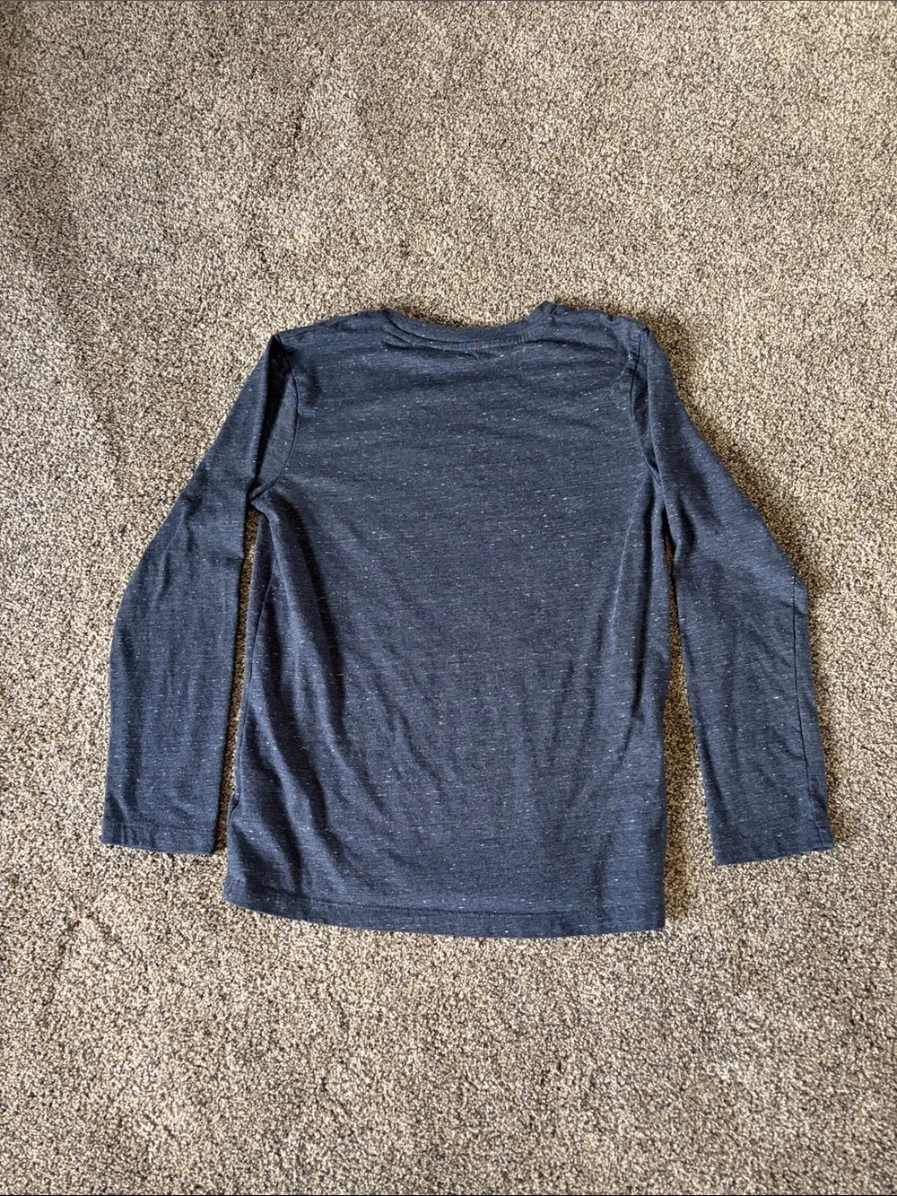 Boys Old Navy Navy Speckled Long-Sleeve Tee Size 10/12